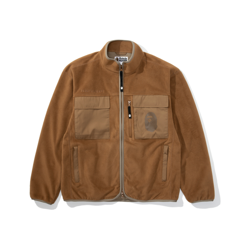 

A BATHING APE Мужская куртка из флиса, Brown BGX