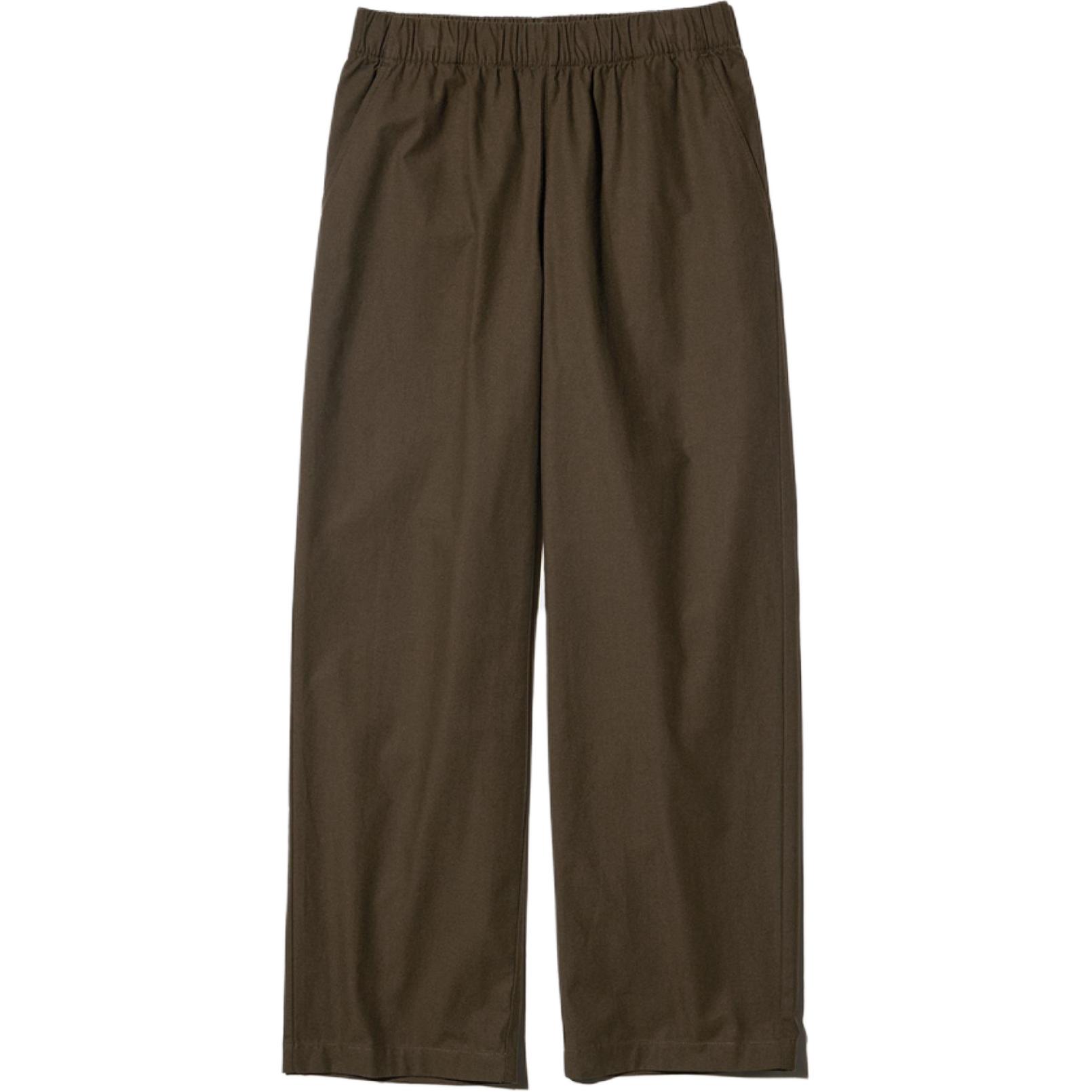 

Повседневные брюки для женщин Chestnut, умеренный прямой крой UNIQLO, chestnut