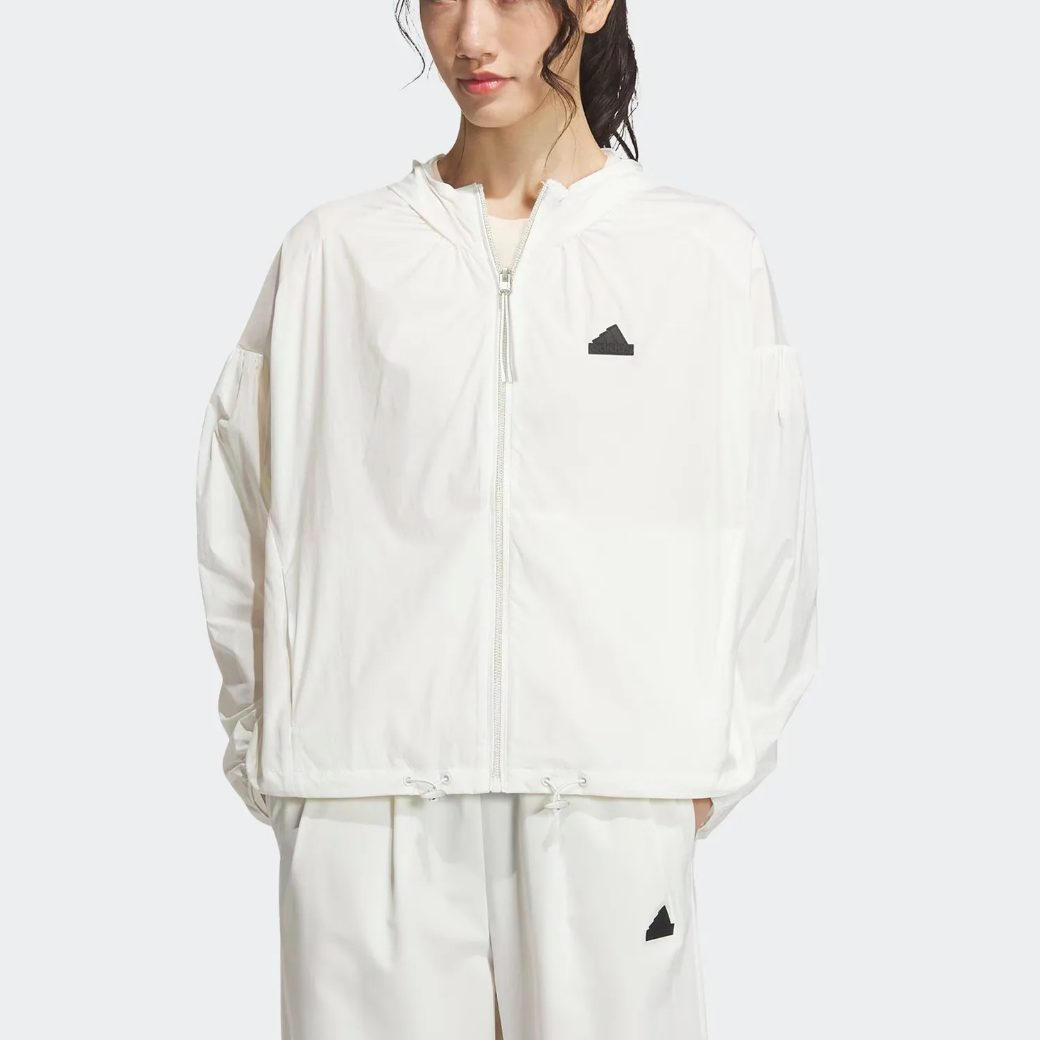Adidas Ветровка женская Jade White — фото 4