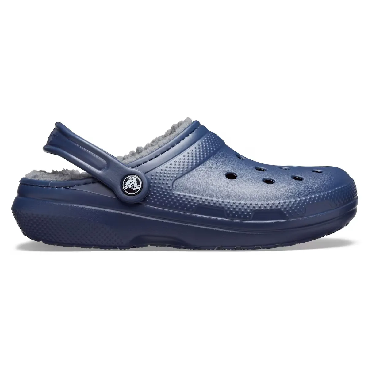 

Сабо унисекс Crocs Classic Lined Clog, синий/серый