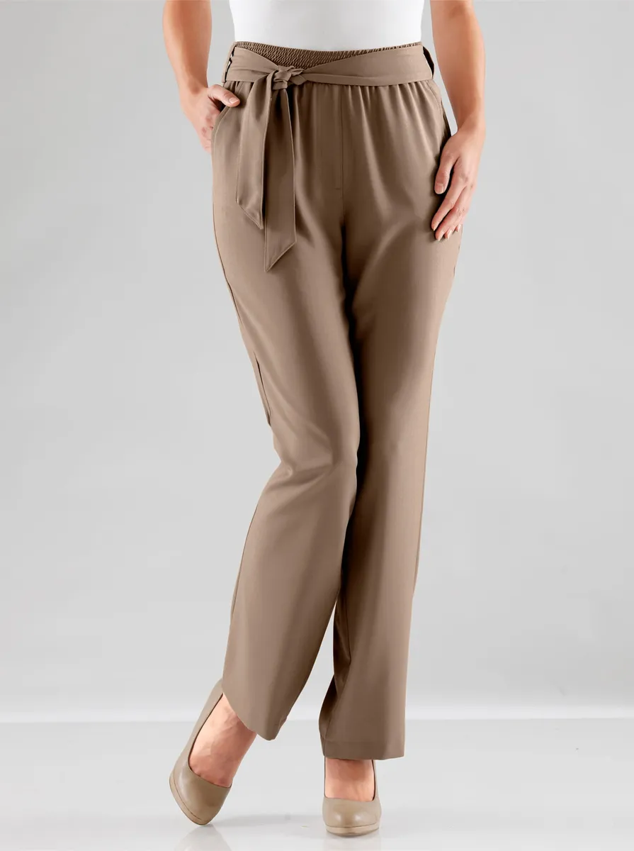 

Классические базовые брюки-палаццо Classic Basics, коричневый