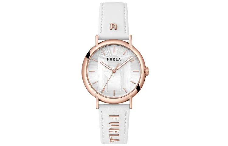 

Furla Часы Wrist Watch Quartz Movement Genuine Leather Strap 38mm White Dial Women's Watch, White Dial