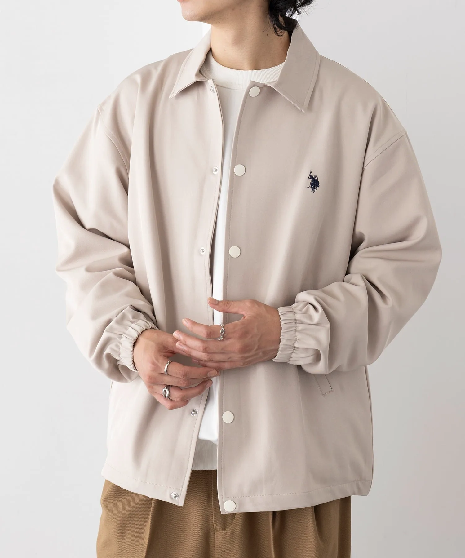 Куртка тренера с вышитым логотипом US POLO ASSN./One-Point Logo Pony. U.S. Polo Assn., IVO