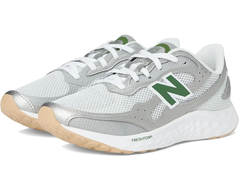 Кроссовки New Balance Fresh Foam Arishi v4 Tiralux, Raincloud/Silver Metalic/Dark Alpine Green