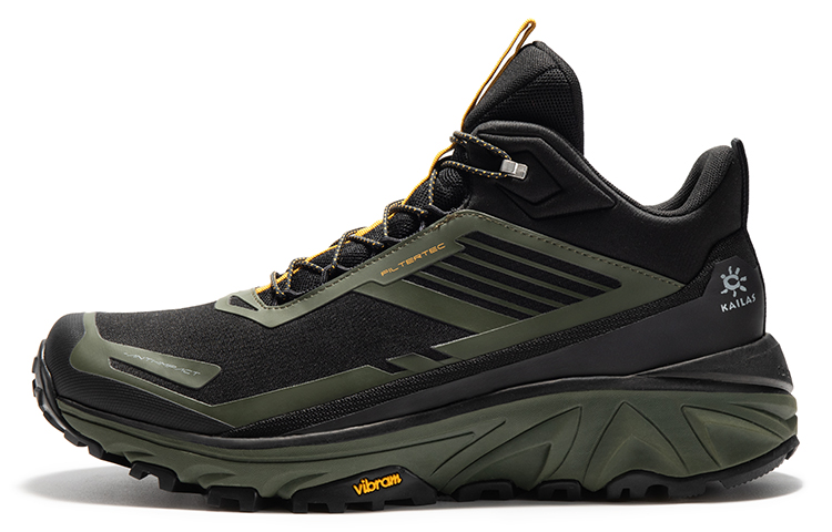 

KAILAS Водонепроницаемые и дышащие кроссовки Xingyun FLT с амортизацией Rebound Mid top для активного отдыха, мужские, черно-зеленые