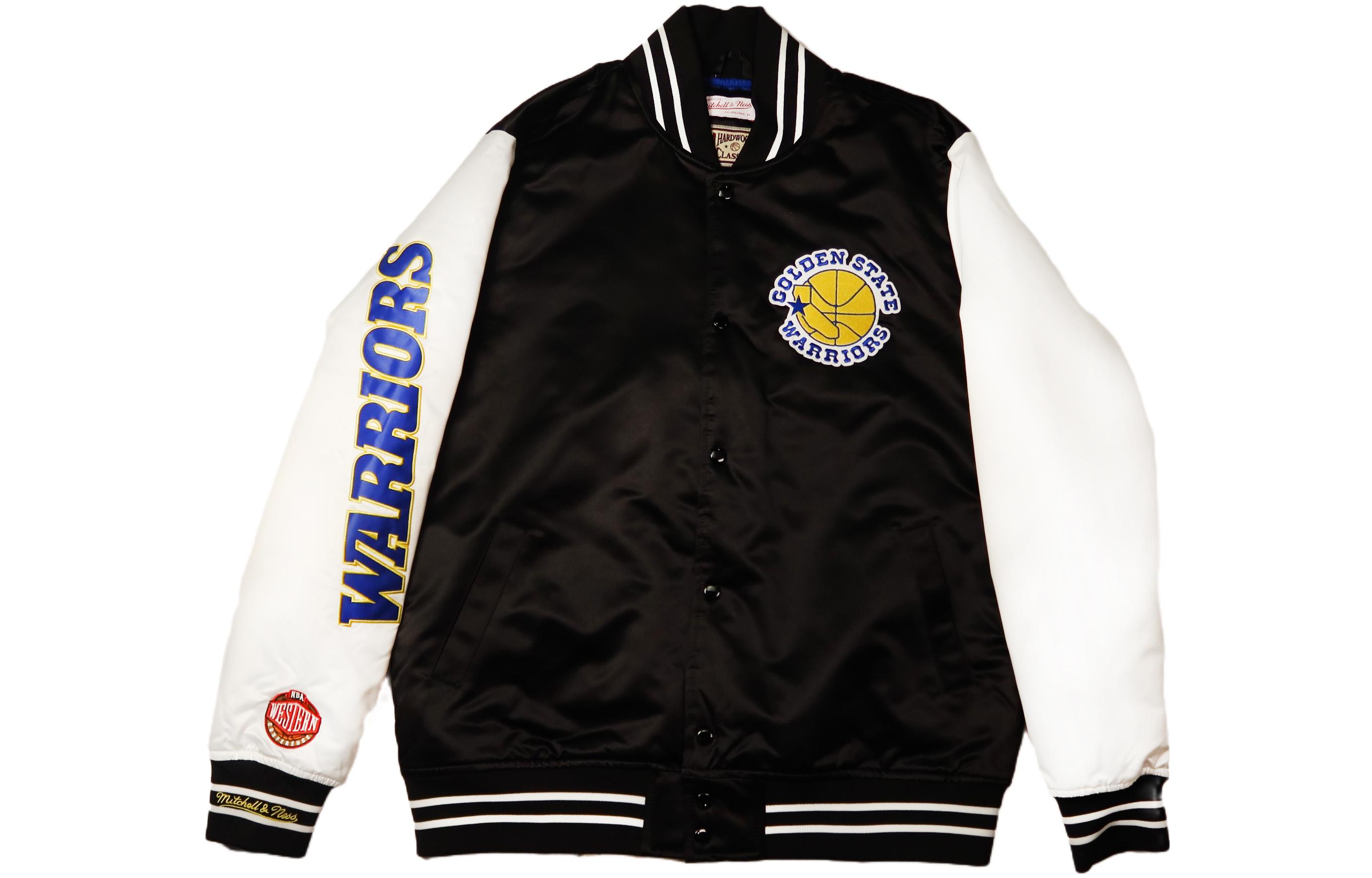 

Mitchell Ness Куртка бейсбольная унисекс Mitchell & Ness Warrior черно-белая, Warrior Black White