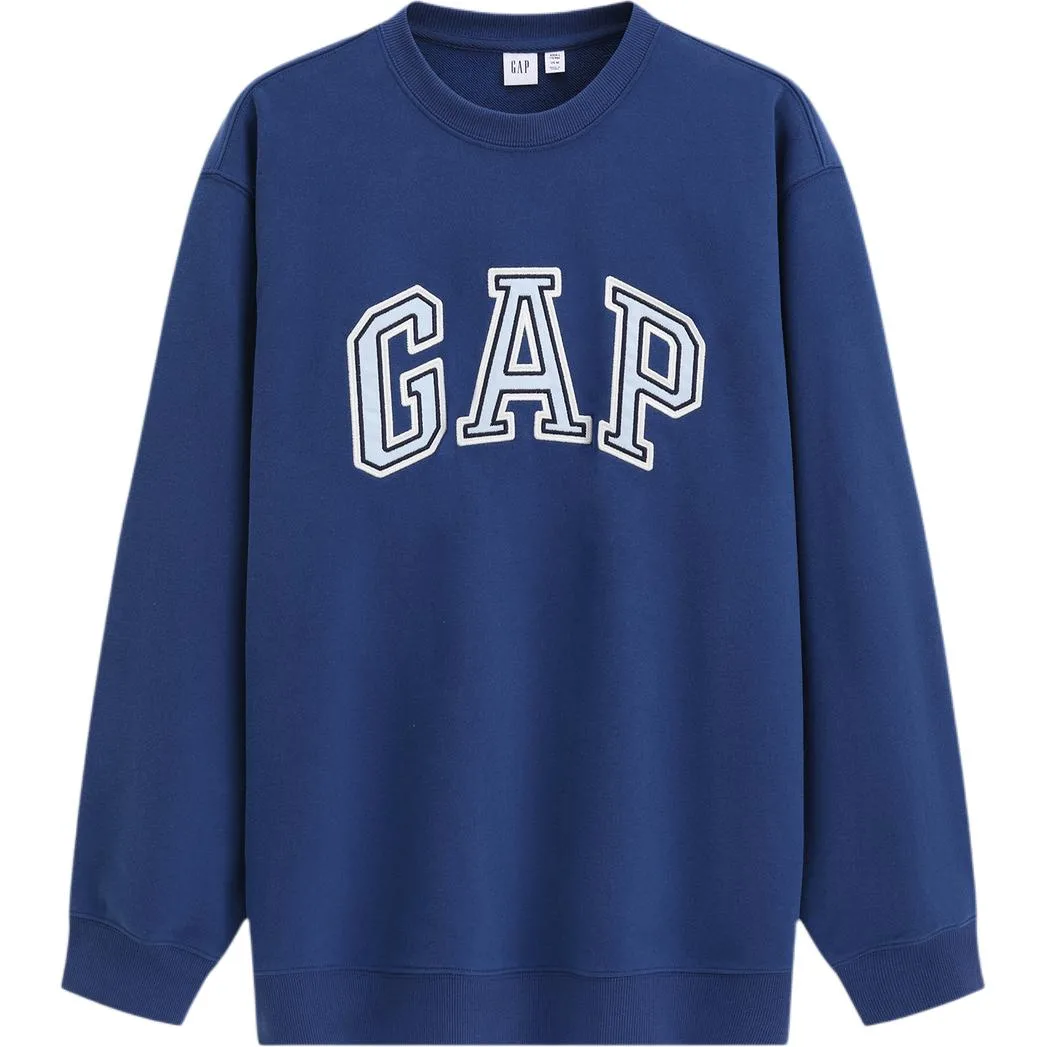 Свитшот унисекс с круглым вырезом GAP, синий