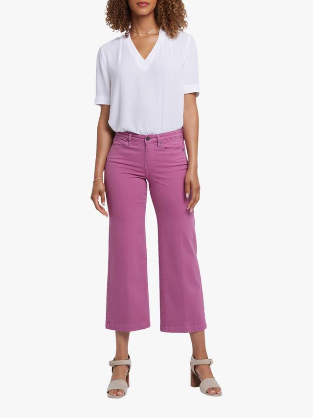 

Широкие джинсы teresa по щиколотку NYDJ, цвет Red Violet