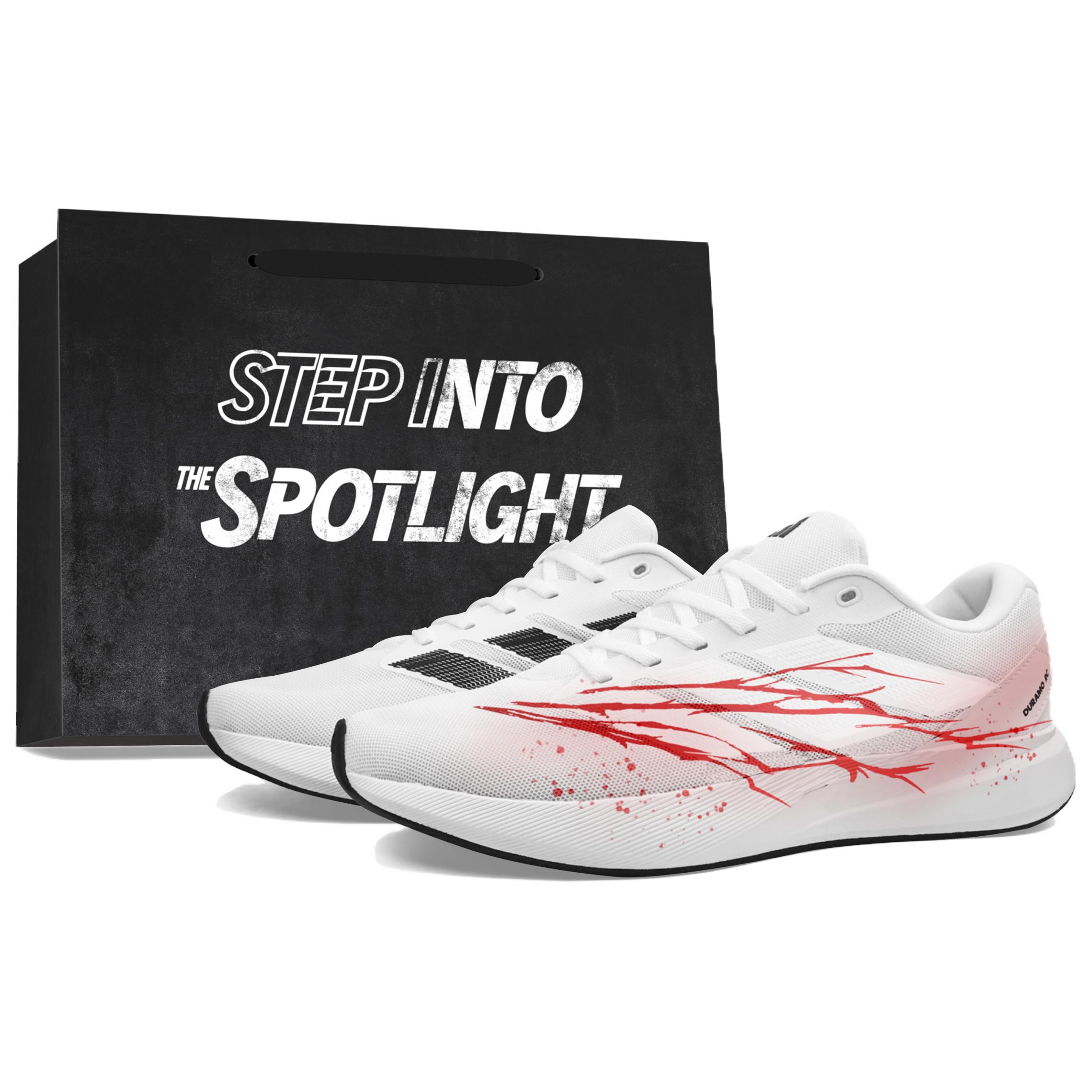 

Adidas Дурамо rc кроссовки для бега унисекс низкие верх белый черный цвет