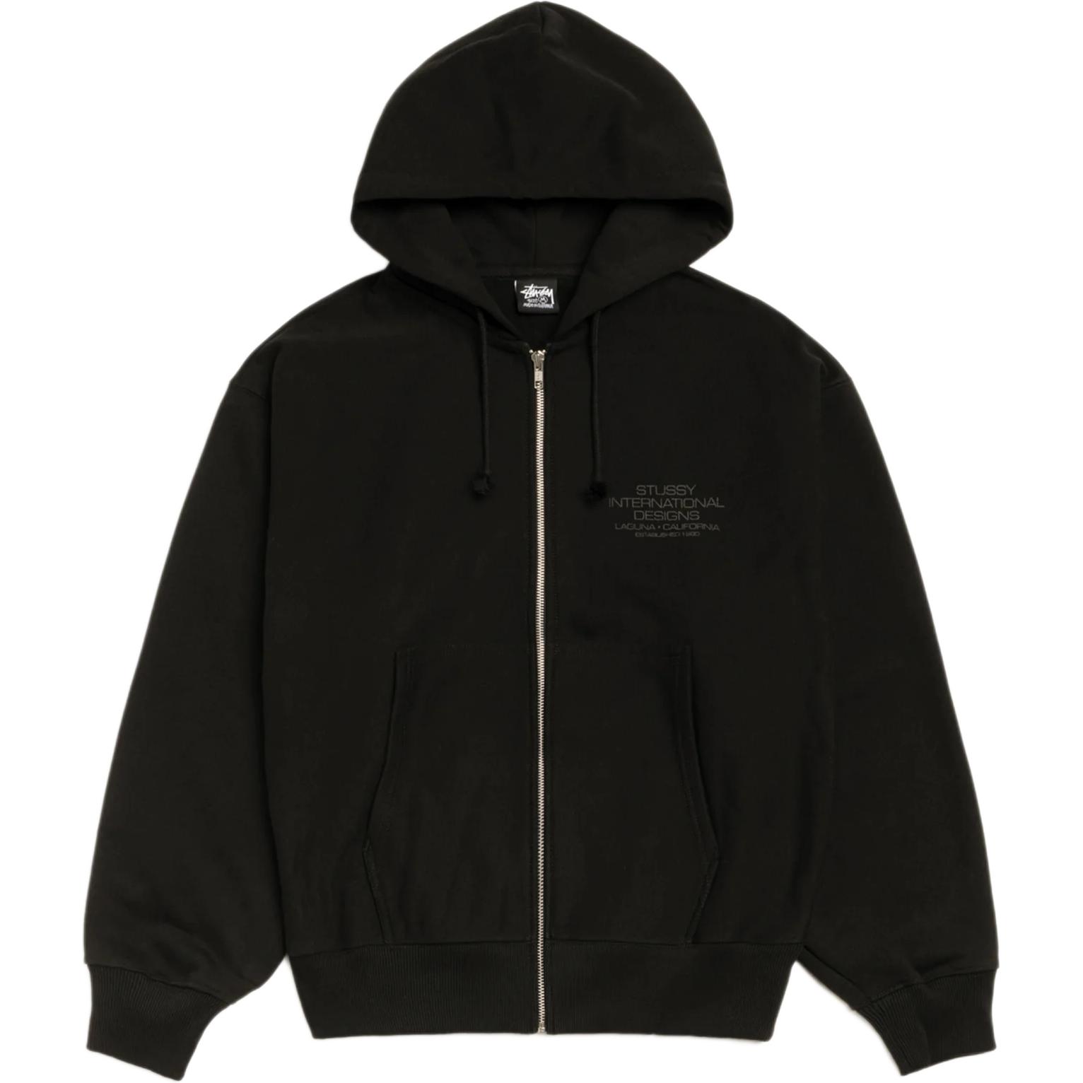 Толстовка с молнией fw25 international designs Stussy, серый — фото 4