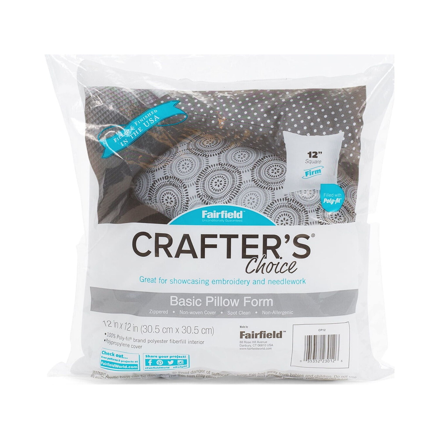 

Наволочка для декоративной подушки Fairfield Crafters Choice, белый