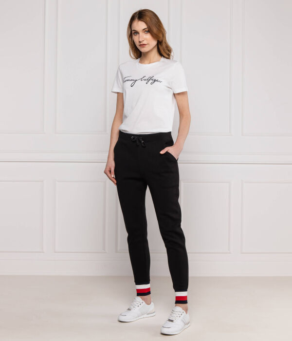 Футболка Tommy Hilfiger Regular Fit с логотипом, белый — фото 2