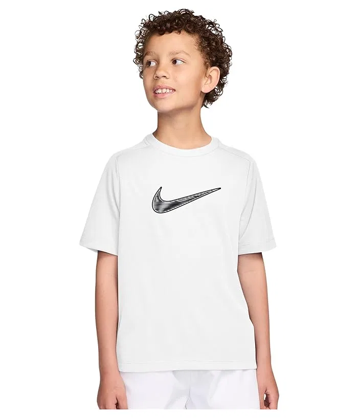 Футболка Dri-FIT Nike Kids, White/Black