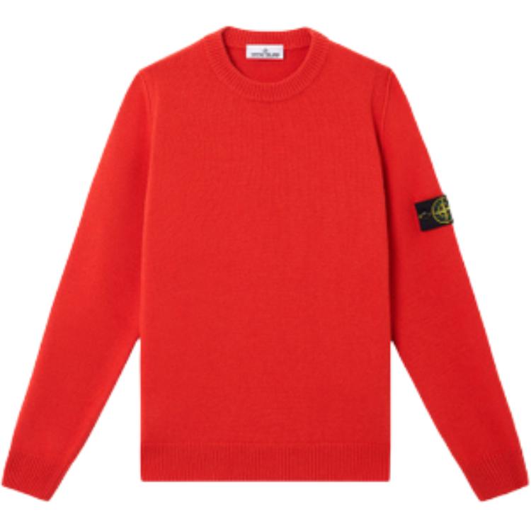 

Джемпер с вязаным логотипом STONE ISLAND, красный