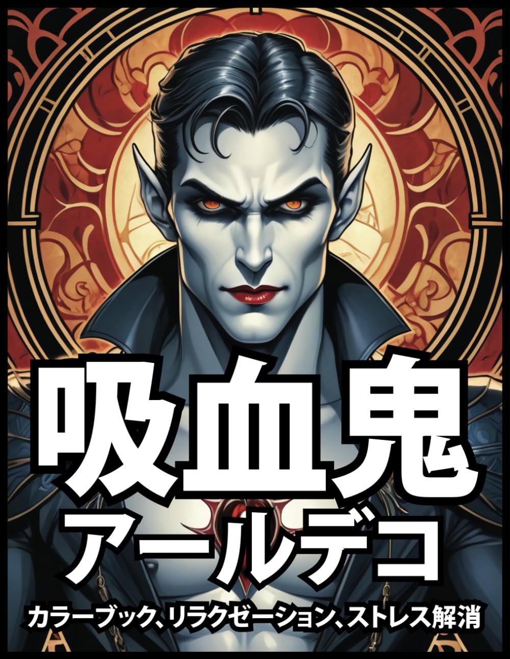 

吸血鬼 カラーブック、リラクゼーション、ストレス解消: 大人とティーン向けの見事なダークホラーハロウィーンのイラスト | 女性と男性へのギフト (Japanese Edition) (Independently published)