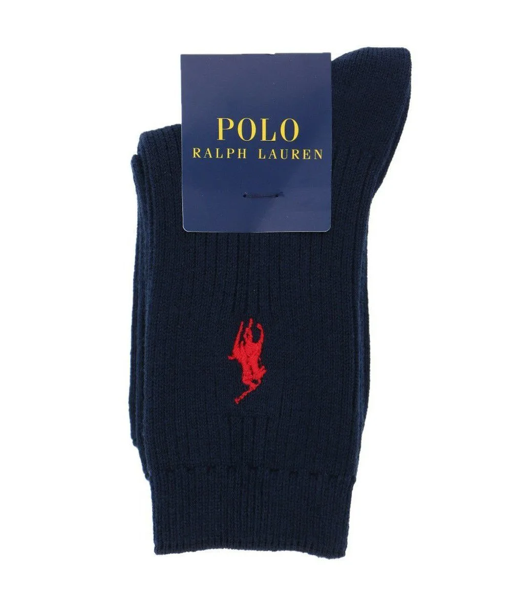 Детские ребристые носки POLO One Point Polo Ralph Lauren, 68. Navy — фото 4