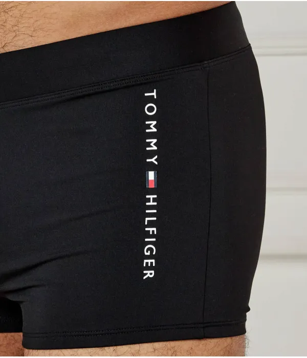 Пляжные шорты Slim fit Tommy Hilfiger Swimwear, черный — фото 3
