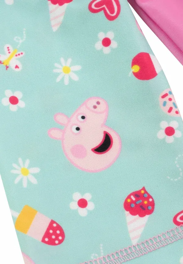 Купальник Peppa Pig Peppa wutz schwimmanzug uv schutz 50 overall badeanzug einteiler badebekleidung swimsuit, розовый, бирюзовый — фото 4