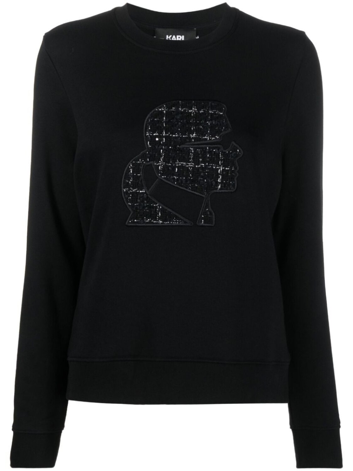 

Karl Lagerfeld толстовка Boucle Profile с круглым вырезом, черный