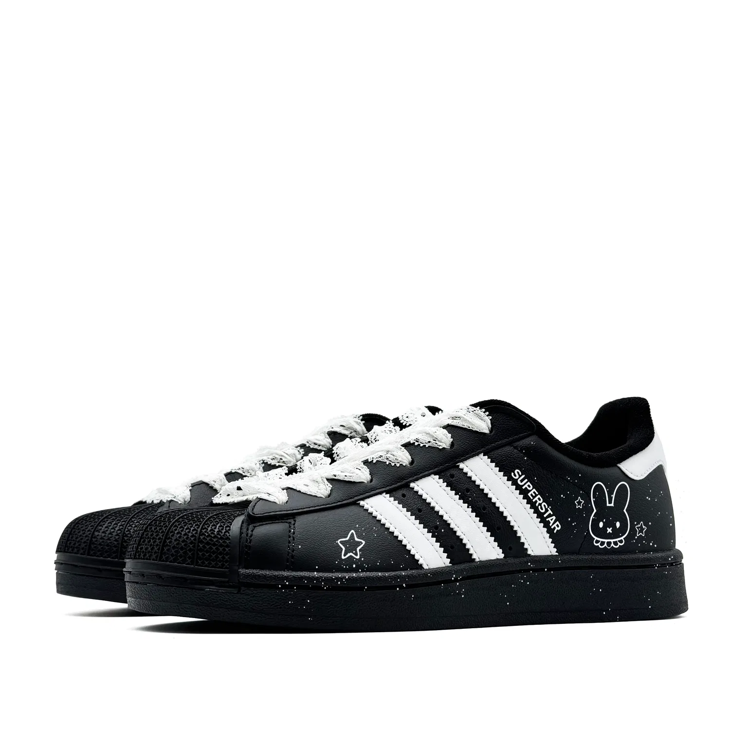 Кроссовки для скейтбординга Superstar 2 Kids' Grade School Adidas Originals, Black — фото 4