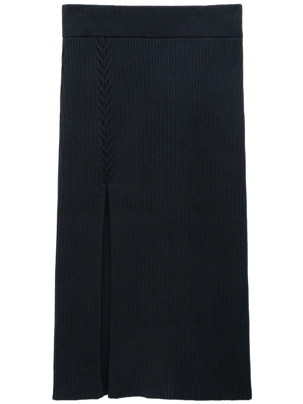 

Юбка миди с разрезом спереди Filippa K, черный