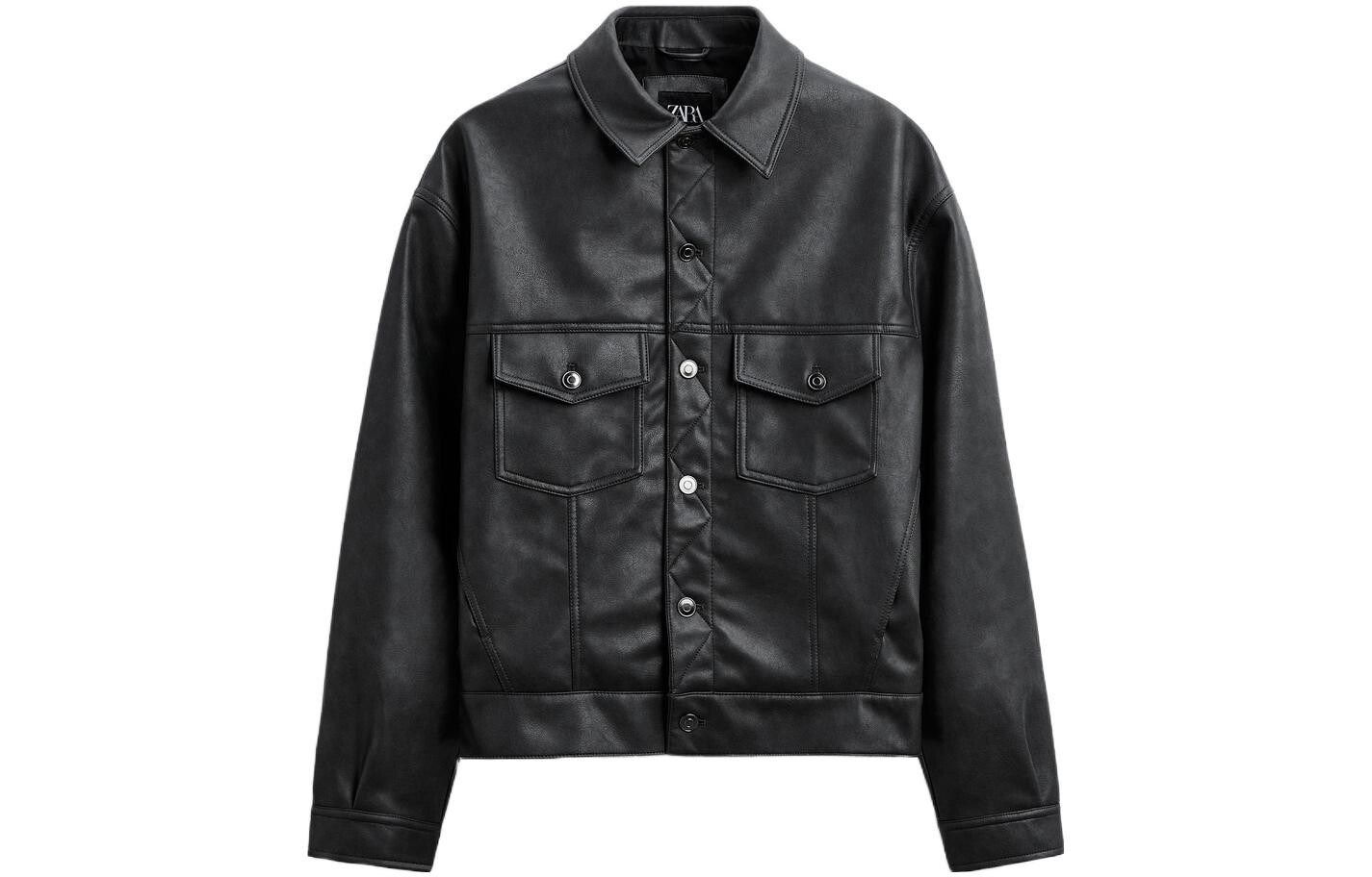 

Куртка мужская черная Zara, черный