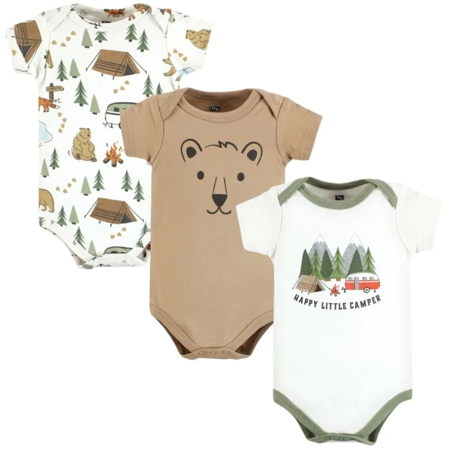 Комплект из 3 предметов одежды из хлопка, подходящий для всех сезонов Hudson Baby, Little Camper