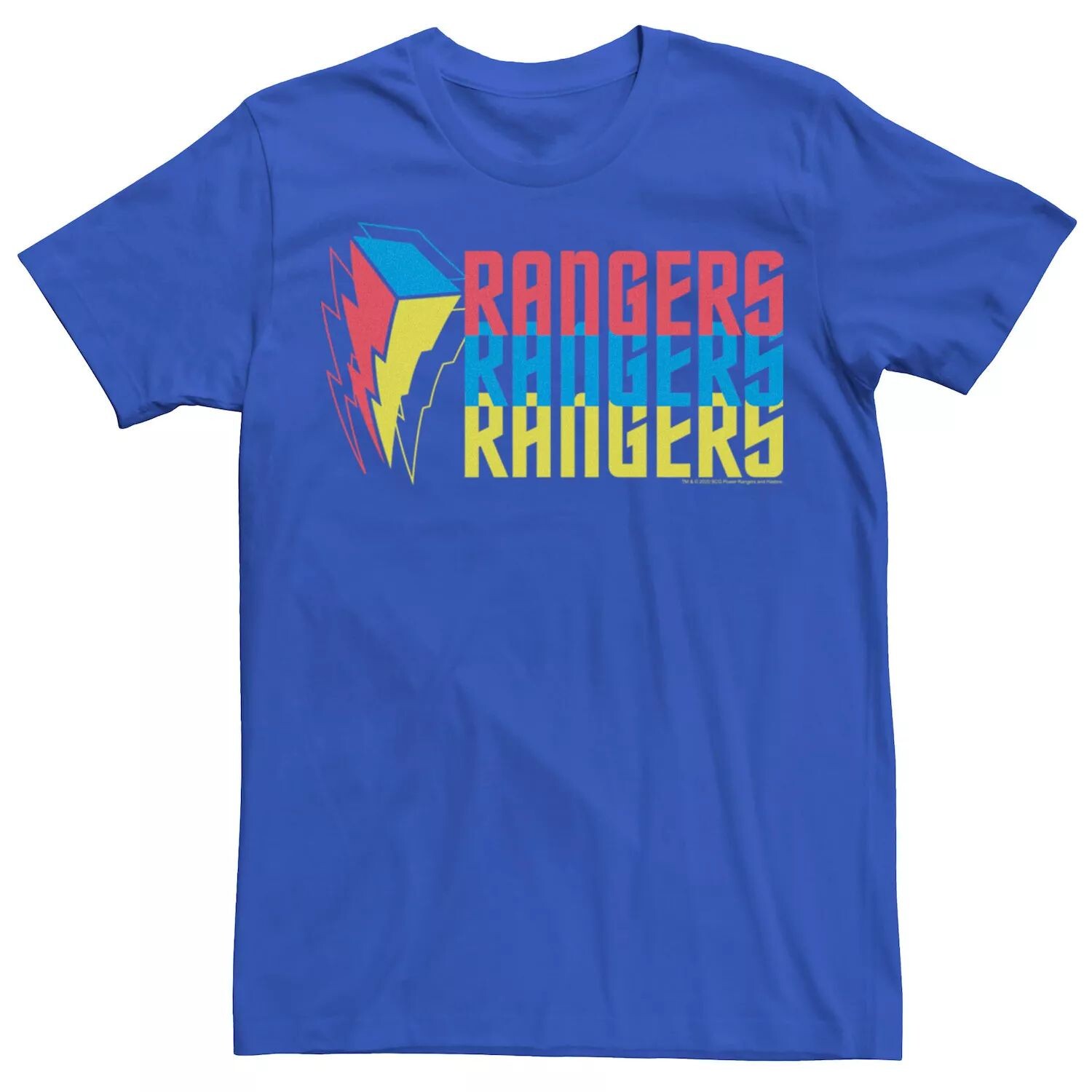 

Мужская футболка Power Rangers с надписью Lightning Bolt Stack Licensed Character