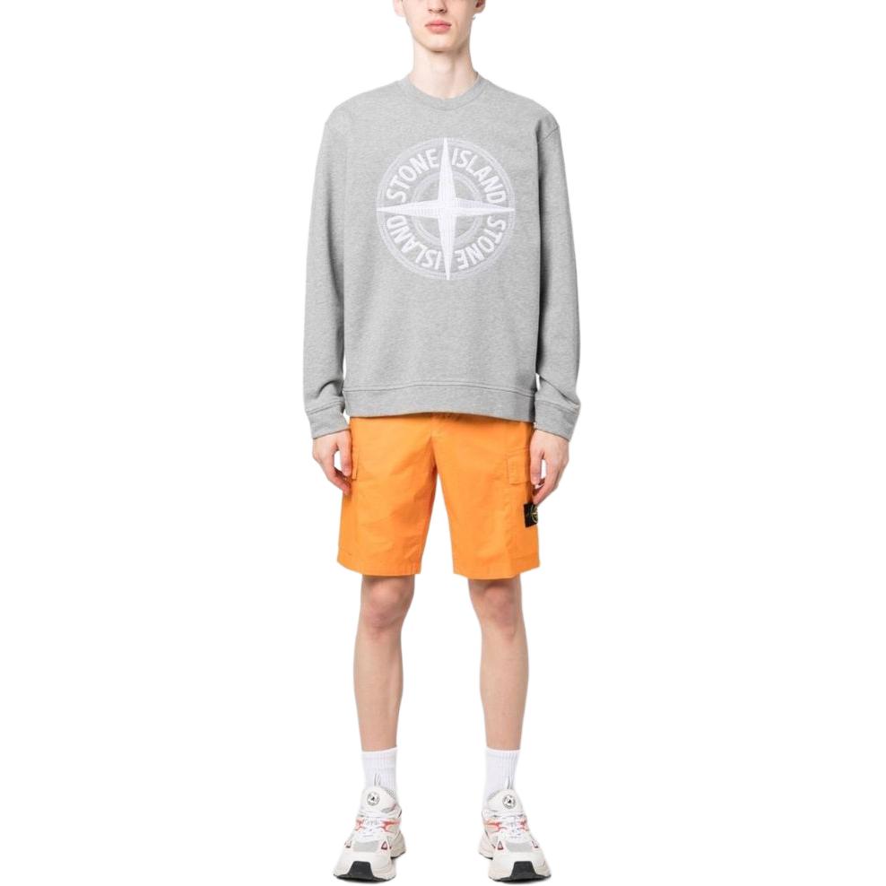 Stone Island Мужские повседневные шорты оранжевого цвета — фото 4
