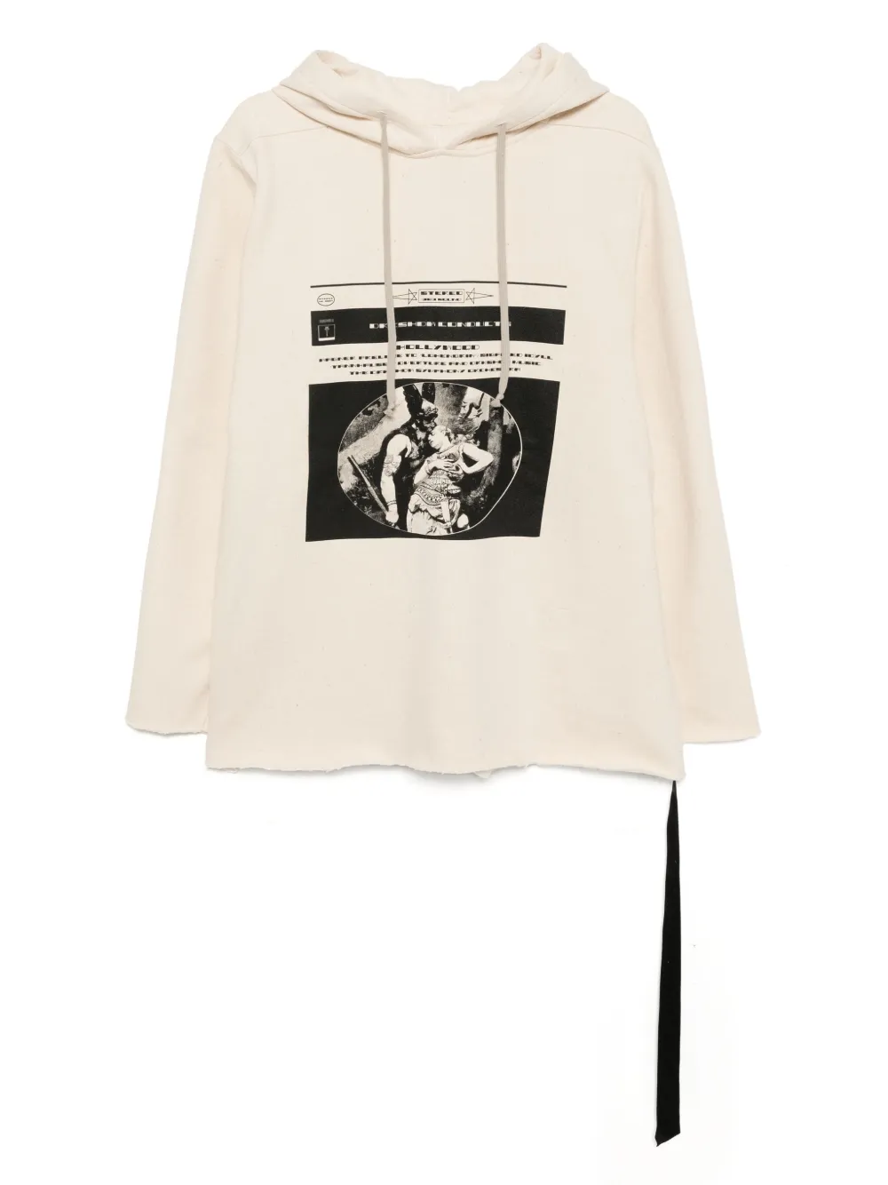 

Худи с графичным принтом Rick Owens DRKSHDW, нейтральный
