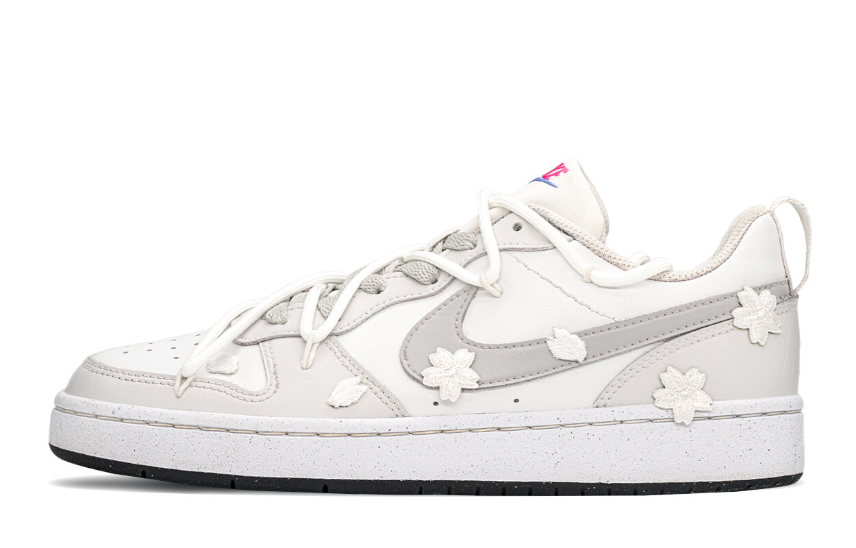 

Кроссовки Nike Court Borough Skateboarding Shoes Women's Low-top White/gray, серый/белый