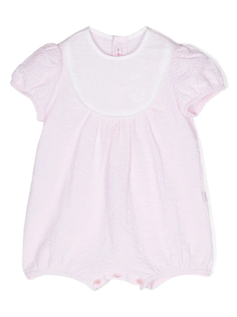 

Ромпер с цветочной аппликацией Il Gufo, розовый