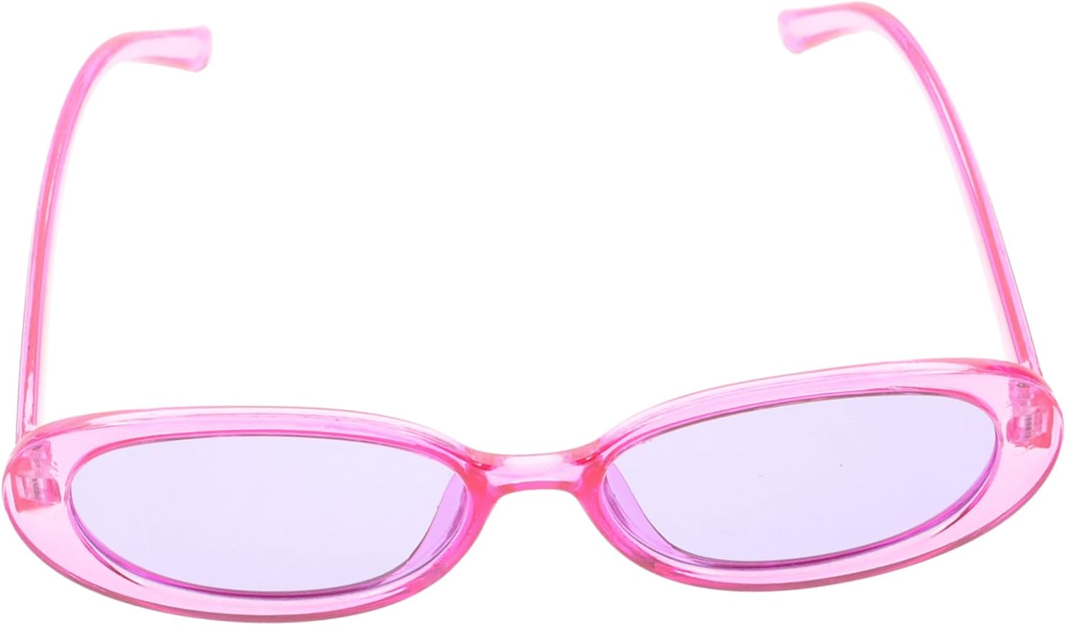 

Винтажные разноцветные солнцезащитные очки овальной формы для женщин, ретро-очки с защитой от УФ-излучения, идеально подходят для вечеринок и активного отдыха на природе. Легкий и удобный дизайн Holibanna, Pink plastic sunglasses