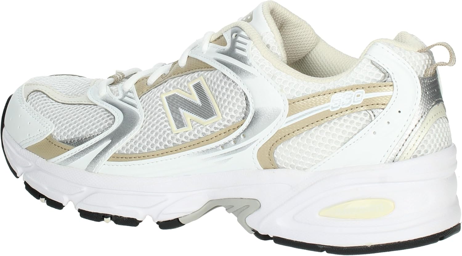 Кроссовки New Balance мужские/женские Оксфорды, White/Beige — фото 4