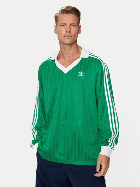 

Классический крой с длинным рукавом Adidas, зеленый