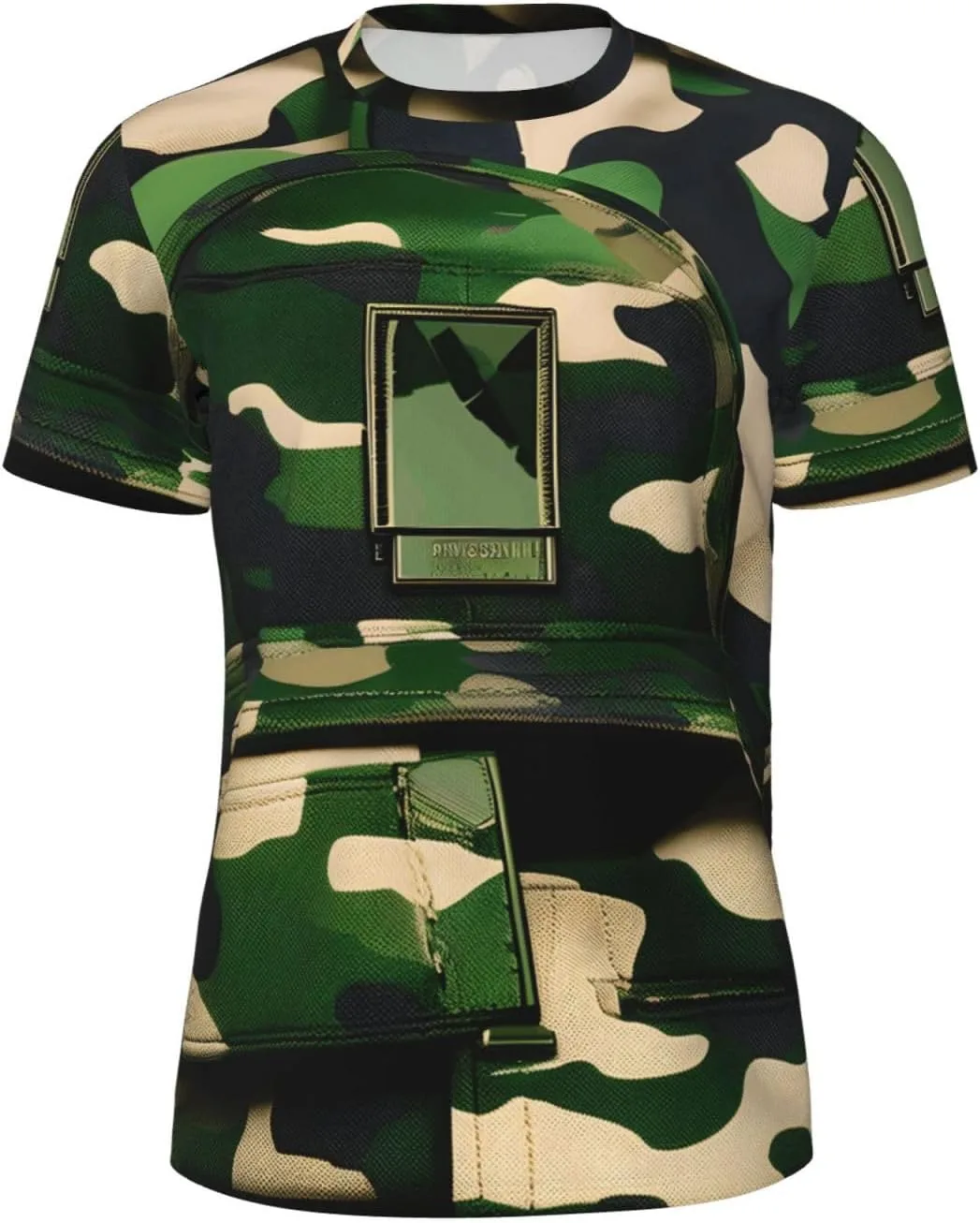 

Футболка YANYU Green Army Digital Camouflage Print