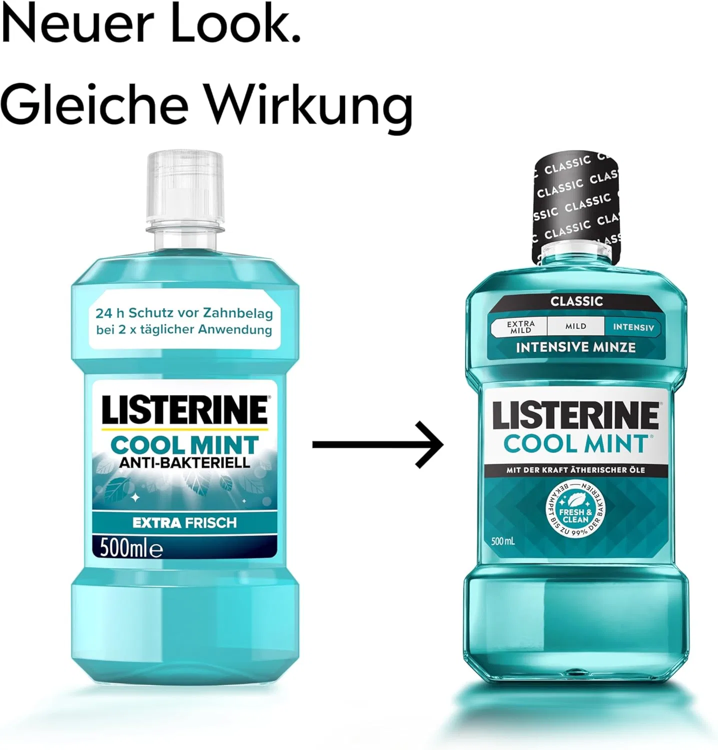Антибактериальный ополаскиватель для рта LISTERINE Cool Mint, 500 мл Listerine — фото 2