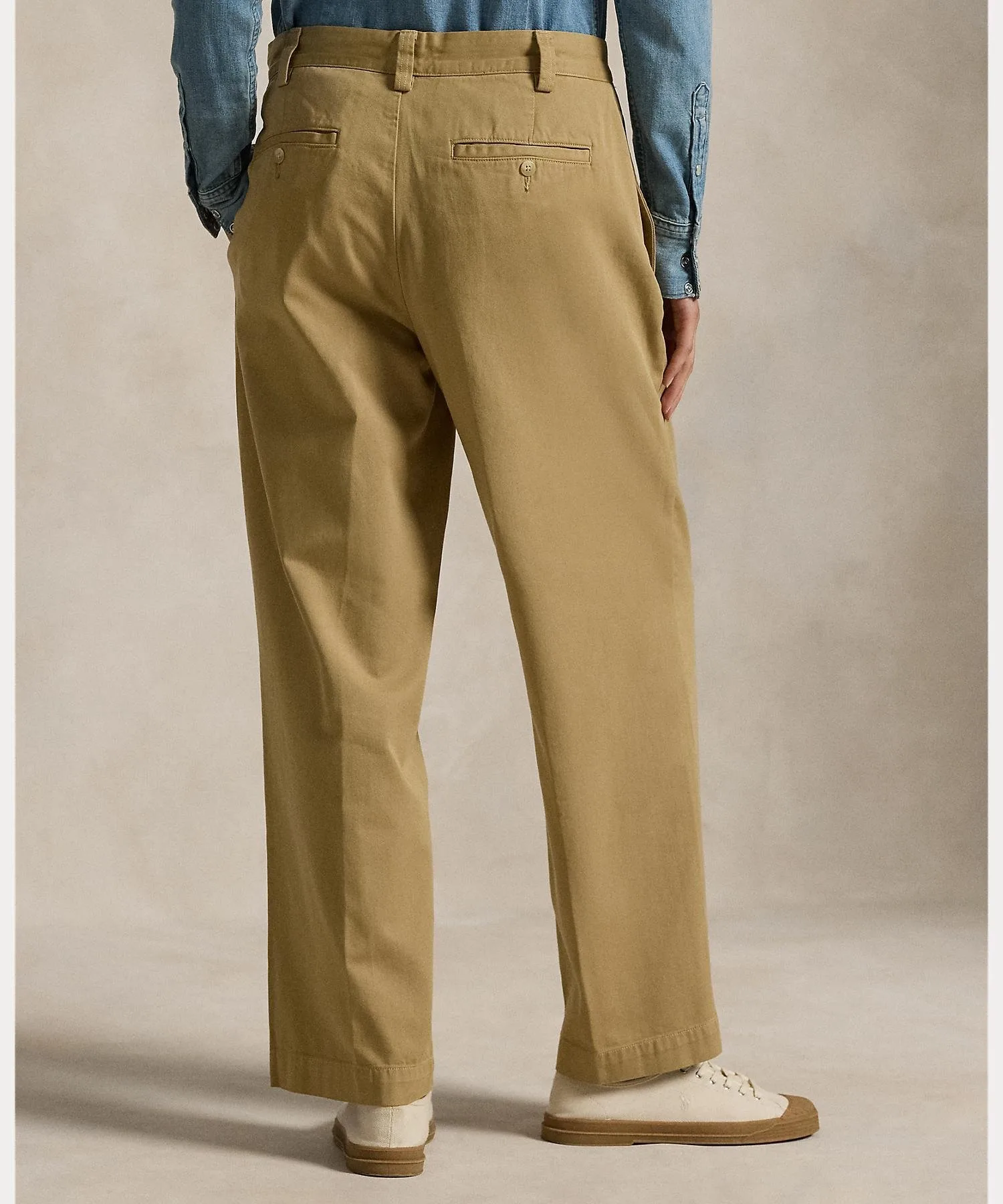 Хлопковые брюки-чинос прямого кроя Polo Ralph Lauren, 250 Brown — фото 4