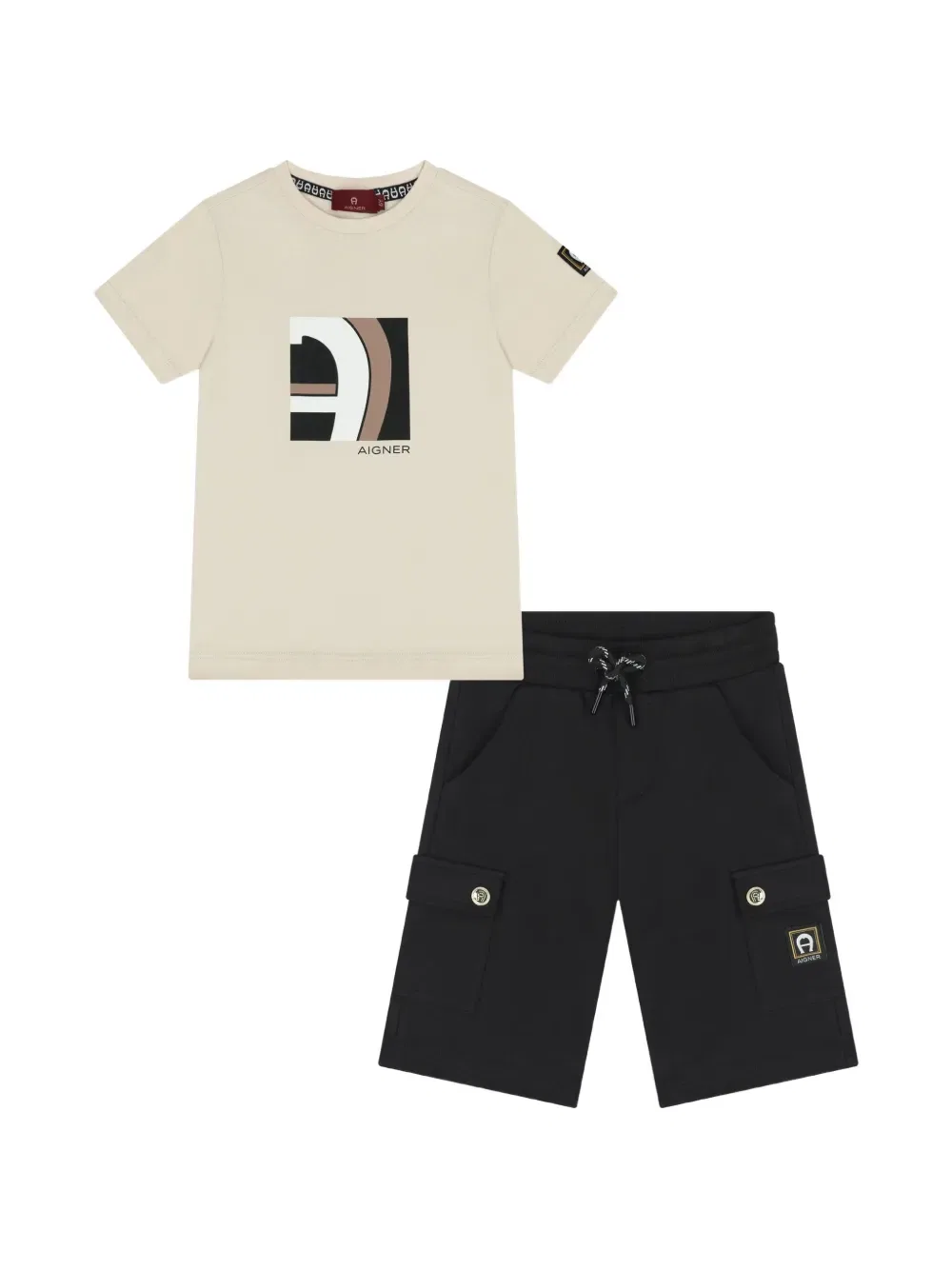 Шорты с логотипом (комплект из двух штук) Aigner Kids, нейтральный