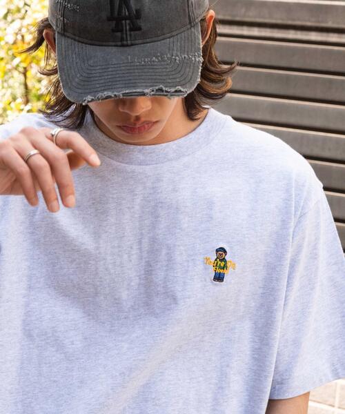 

Футболка, графический принт WEGO, пепельно-серый