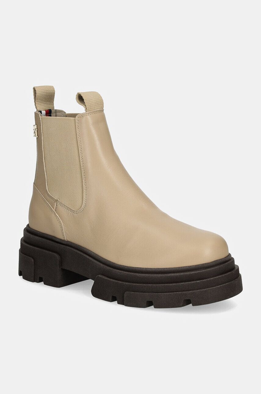 

Ботинки челси Tommy Hilfiger COMBAT LEATHER LOW CHELSEA, бежевый
