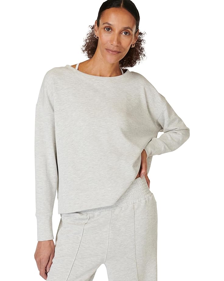 

Пуловер Sweaty Betty Sand Wash Cloudweight Pullover, цвет Ice Grey Marl
