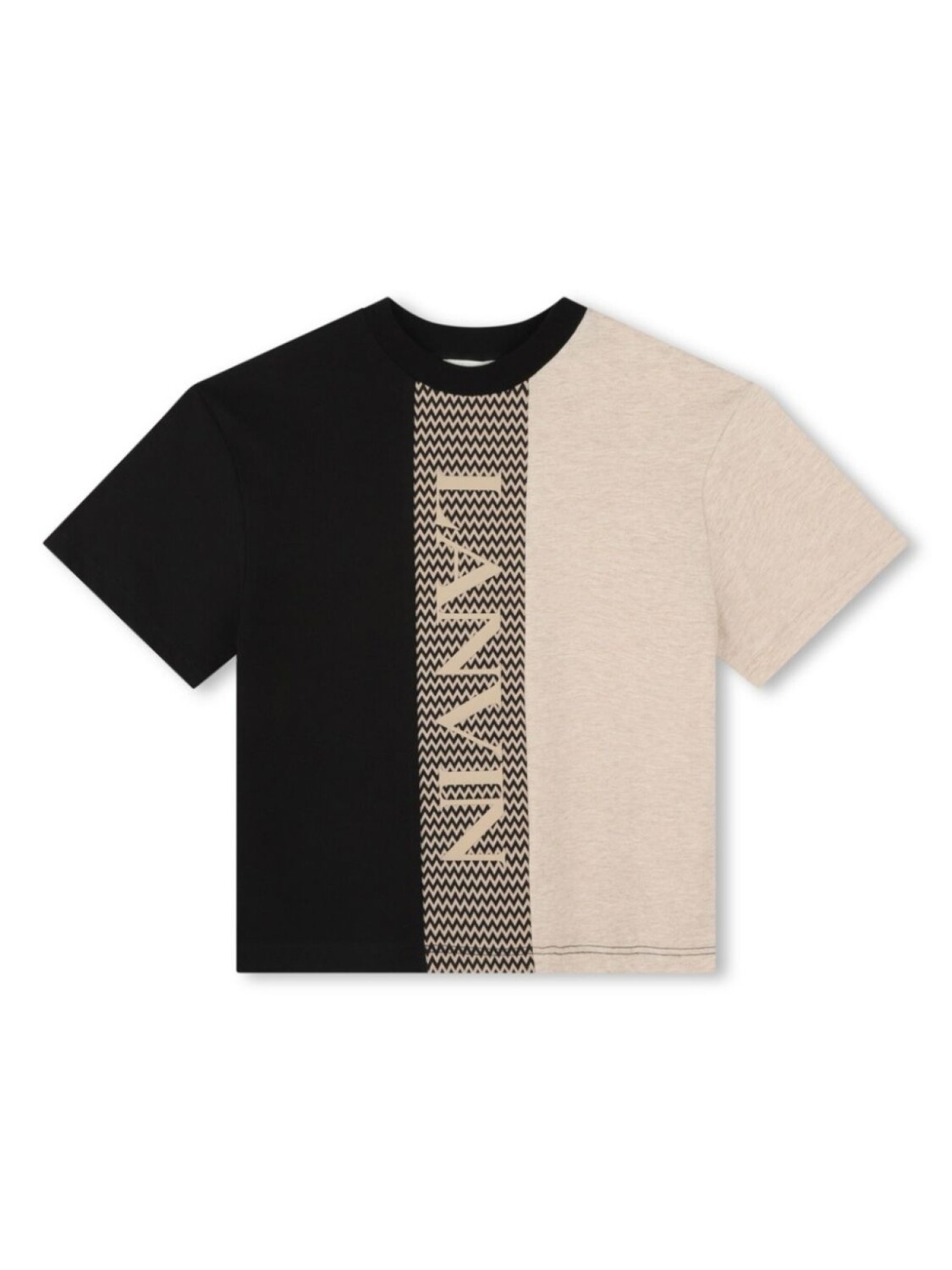

Lanvin Enfant футболка с узором Curb, черный