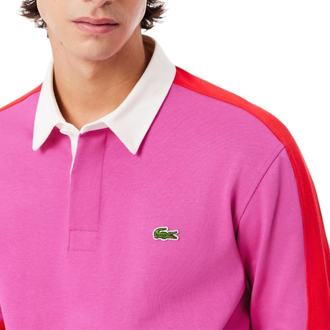 Lacoste мужская классическая толстовка-поло, Malva — фото 2