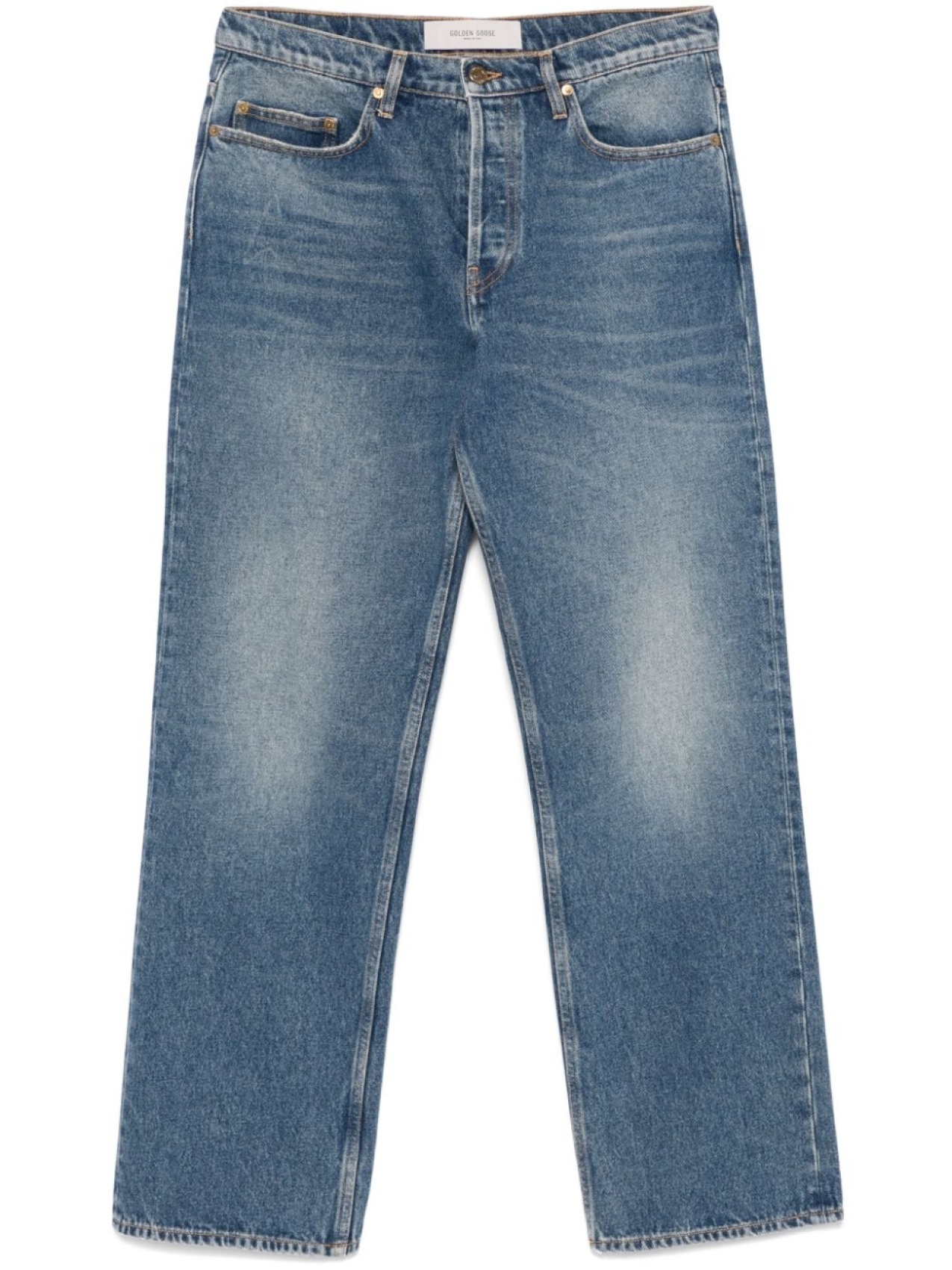 

Golden Goose джинсы с эффектом потертости, синий
