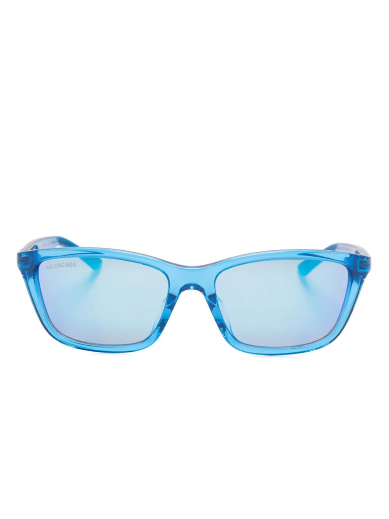 

Солнцезащитные очки в прямоугольной оправе Balenciaga Eyewear, синий