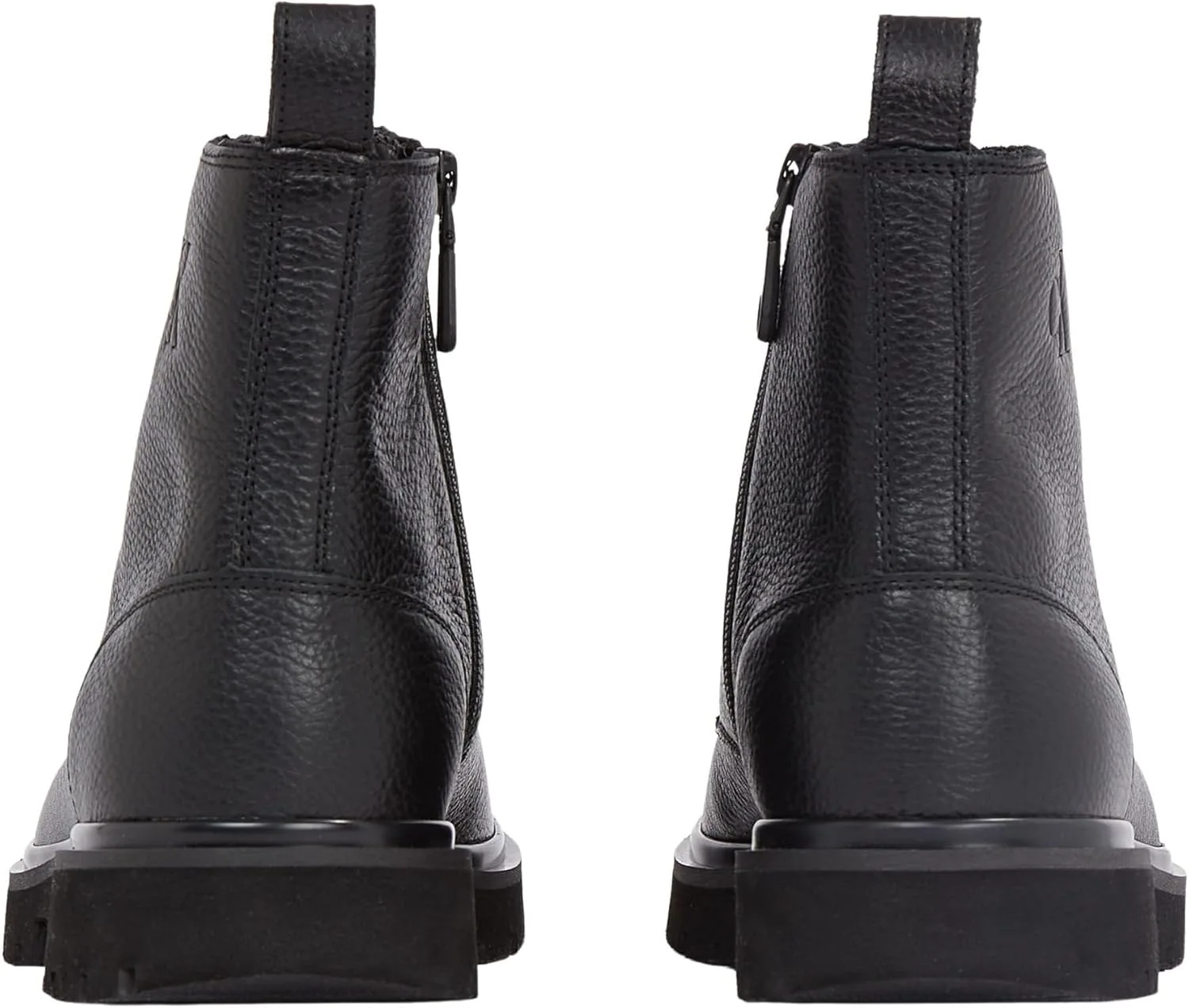 Ботинки средней длины Calvin Klein мужские Eva Mid Tumbled на шнуровке, черный — фото 2
