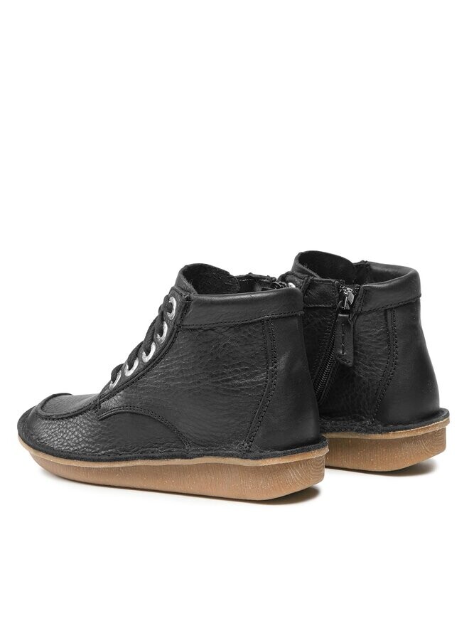 Ботинки женские Clarks Funny Cedar на плоской подошве, черный — фото 3
