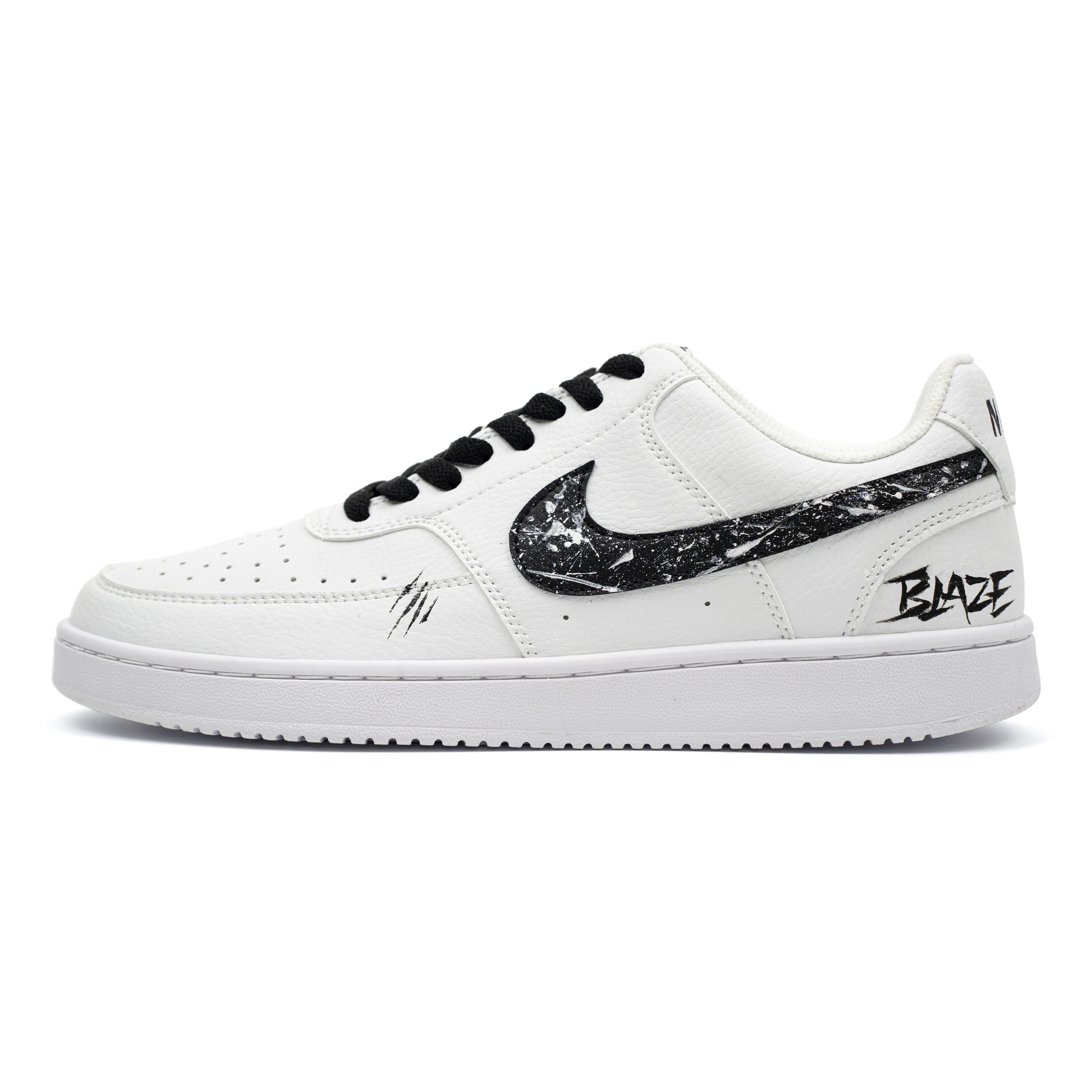 

Кроссовки для скейтбординга Court Vision Burnt Path Walker с амортизацией, устойчивые к истиранию, дышащие, нескользящие, низкие Nike, черный