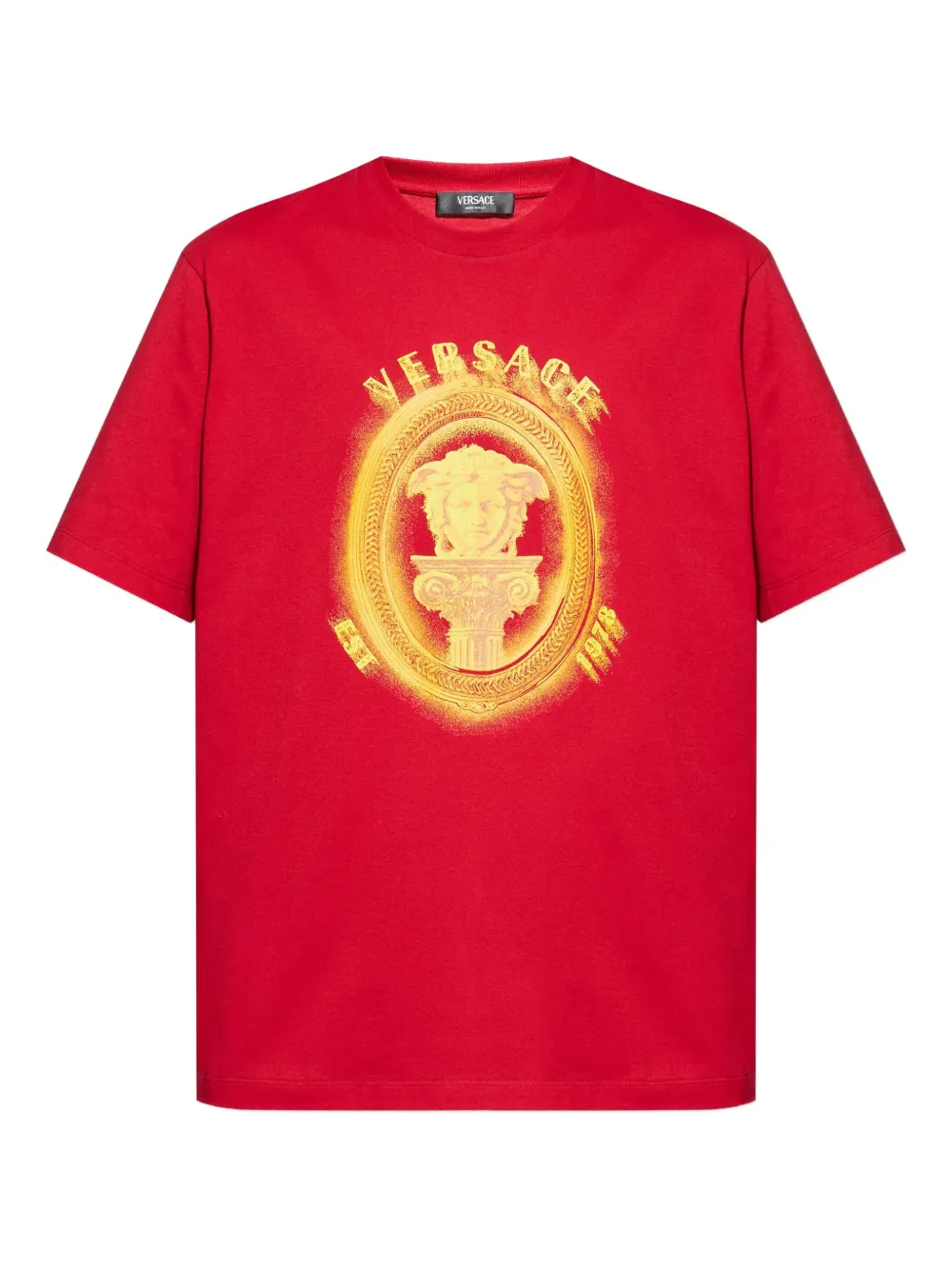 

Футболка с изображением Медузы VERSACE, красный